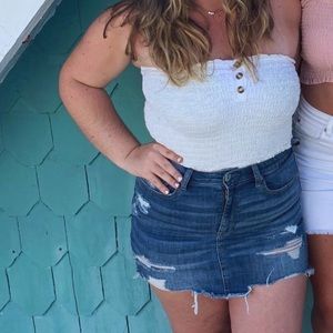 Free people white tube top